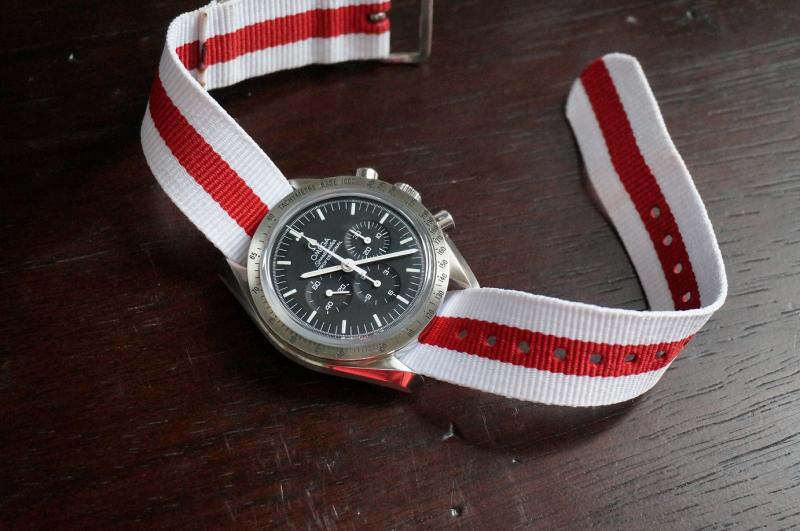 Name:  Speedmaster on red and white nato.jpg
Views: 222
Size:  60.0 KB